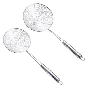 大漏勺不锈钢家用厨房捞面饺子油炸过滤网筛笊篱商用火锅细网捞勺