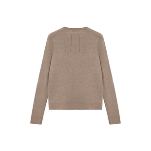 【UMAWANG】hug 2025秋冬新款复古1436合作款精仿圆领解构女套衫