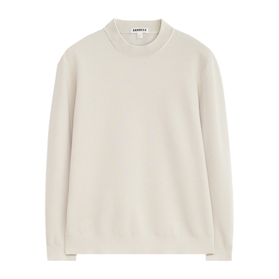 高端BIELLA羊毛纱线半高领羊毛衫