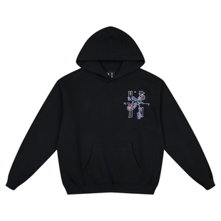 MEDM 腰果花刺绣休闲连帽卫衣春秋民族风设计感情侣帽衫加绒外套