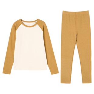 【两面派内衣套装】棉叔叔女童双面暖绒内衣套装保暖秋衣秋裤男童