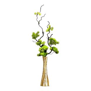 客厅摆件创意艺术花插竖高细长花瓶摆件壁龛入户玄关装饰品高级感