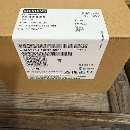 询价-SIMATIC S7-1200 CPU模块，型号6ES