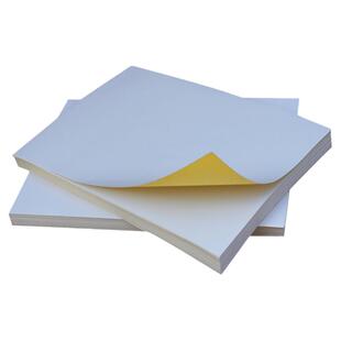 a4不干胶打印纸亚哑面亮光面书写铜版牛皮纸激光喷墨针式打印机高粘标签贴纸自粘背胶打印纸可任意裁剪A4定制