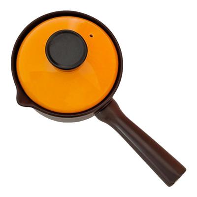 陶瓷带手柄奶锅小锅宝宝辅食家用