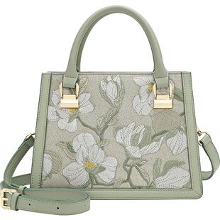 【宝藏新品】国风刺绣牛皮气质中年妈妈大容量杀手包手提斜挎