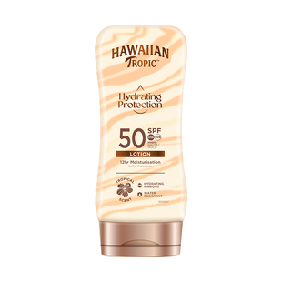 Hawaiian Tropic柔泉防晒乳SPF50180ml高倍防晒水润防水汗紫外线