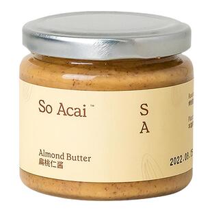 soacai扁桃仁酱宝宝坚果酱奇亚籽花生酱开心果酱面包杏仁黑芝麻酱