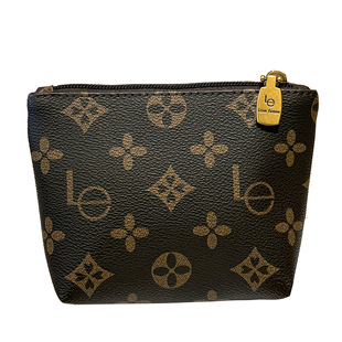 路易Le时尚老花零钱包卡片包印花小手包女迷你钥匙硬币包口红包女