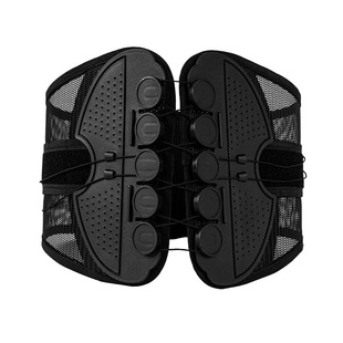 新款双拉腰椎支撑护腰带可调节腰围透气网布滑轮拉绳护腰