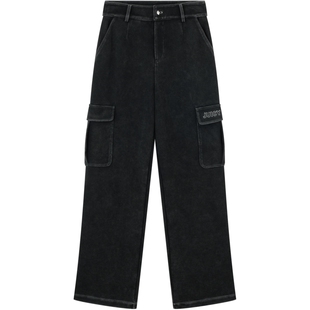 Juicy Couture橘滋时尚长裤百搭裤子工装风宽松休闲裤女