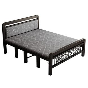 折叠床单人床午休床家用1米5双人床1米2木板床成人出租屋简易铁床