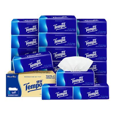 【88VIP领券】tempo得宝4层加厚加大无香90抽软抽囤货18包
