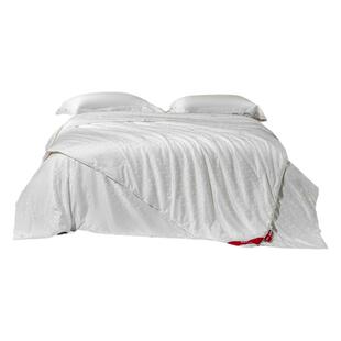 梦洁家纺正品臻丝提花柞蚕丝被空调夏凉被春秋被二合一纯蚕丝畅享