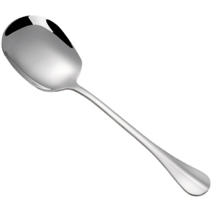 网红吃播小贝饿了同款勺子不锈钢分菜勺特大干饭勺长柄汤勺公用勺