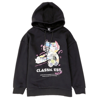 JR真维斯藏蓝圆领加绒卫衣女2025秋冬新款加厚羊羔绒休闲百搭上衣