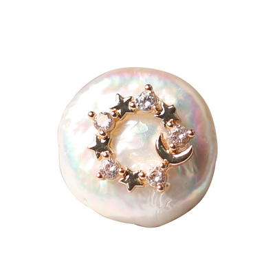 天然小别针扣防走光巴洛克珍珠