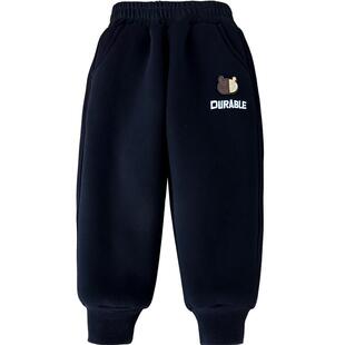 一条过冬男童裤子冬季加绒加厚棉裤儿童外穿2025宝宝三层加棉女童