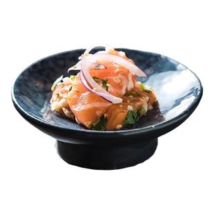 日式陶瓷碟子商用高脚碟刺身碟寿司碟点心碟零食碟配菜碟酒菜碟子
