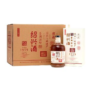 古越龙山鉴湖酒坊绍兴黄酒10年花雕酒680ml*6瓶本色酒 半干型礼盒