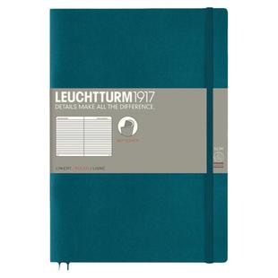 德国灯塔leuchtturm1917彩色软封面皮笔记本子文具手帐B5无酸纸装订软面抄简约书写商务记事本A6横线点格空白