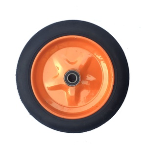 14寸实心橡胶轮胎直径30cm免充气轮子防爆防扎优300-8实心轮12寸