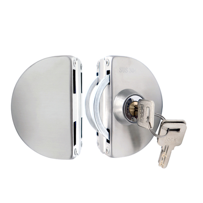 304无框玻璃门锁商铺办公室