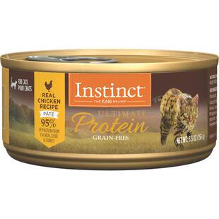 instinct天然百利猫罐头高蛋白无谷鸡主食湿粮发腮增肥罐头