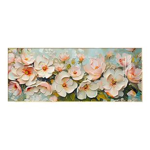 大芬油画村奶油风客厅装饰画2026新款温馨花卉沙发背景墙挂画壁画