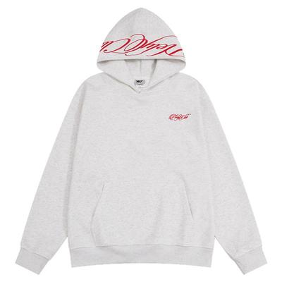 潮牌手写hiphop刺绣卫衣