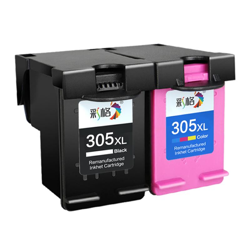 彩格适用惠普HP305墨盒HP2710 2720 6010 6012 6020 6022 6410 6412 4120 4122打印机可加墨XL连供DeskJet