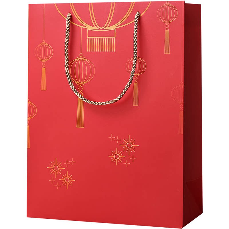 中国红新年礼品手提袋灯笼款