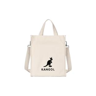 KANGOL官方正品大容量帆布包上课通勤简约手提包时尚百搭斜挎包潮