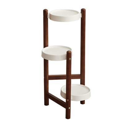 花满蹊实木多层室内花盆架