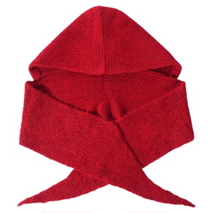 韩系ins帽子围巾一体保暖针织帽女冬季护耳巴拉克拉法帽毛线帽男