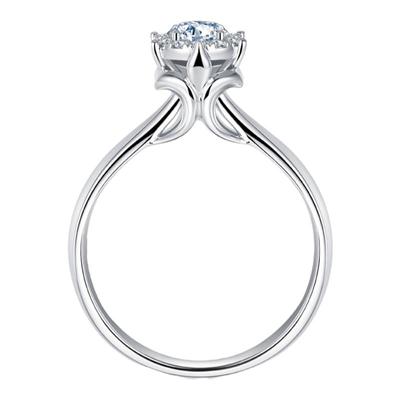 莱绅通灵珠宝18k金钻石戒指