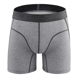 加肥加大男士内裤大码运动加长纯棉平角裤男式肥佬防磨腿不磨裆部