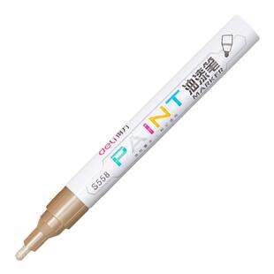 得力碑文补漆笔墓碑描字笔描碑笔石碑漆笔防水不掉色描红笔墓石碑油漆笔红漆补漆笔清明扫墓金漆上色专用笔