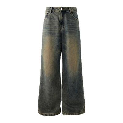 BJHG直筒休闲加绒牛仔裤