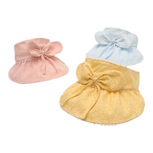 婧麒婴儿空顶帽夏季大帽檐防晒帽女童遮阳帽宝宝帽子男童太阳帽