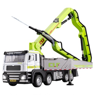 儿童合金水泥泵车玩具大号混凝土输送车洒水消防车玩具男孩工程车