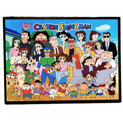 正版蜡笔小新拼图1000片解压