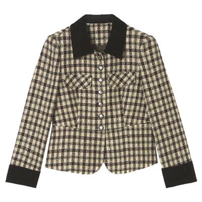 翻领上衣优雅气质外套