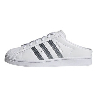 Adidas三叶草SUPERSTAR MULE水晶贝壳头低帮一脚蹬运动板鞋FZ2260
