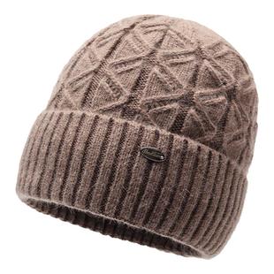 中老年人妈妈帽子女秋冬季毛线帽老人奶奶兔毛帽冬天加绒保暖冬帽