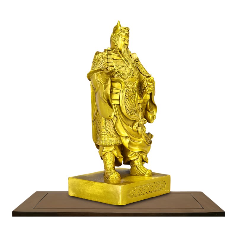 铜托塔李天王神像客厅桌面工艺品