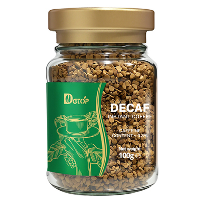 DGTOP脱因纯黑咖啡低脂100g