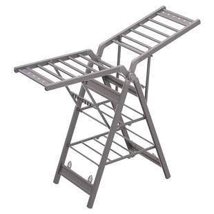 晾衣架落地折叠可移动阳台晒衣服架家用加高加粗户外晒被子神器