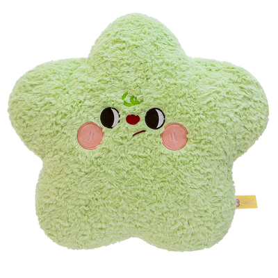彩色小星星毛绒玩具抱枕