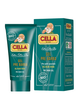 CELLA MILANO1899经典有机芦荟须前凝胶75ml啫喱顺滑刮胡润香水味